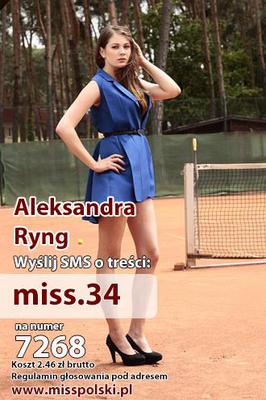 Wybory miss polski 2014 Aleksandra Ryng