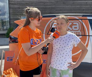 Wakacyjny patrol Eska Summer City na olsztyńskiej Plaży Miejskiej