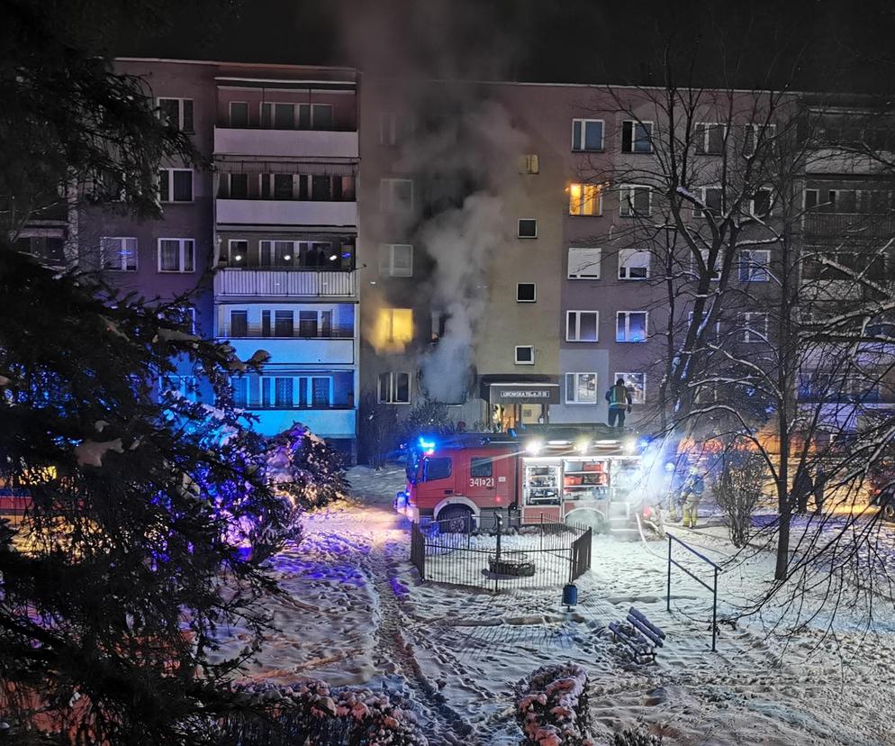 Pożar mieszkania przy ul. Lwowskiej