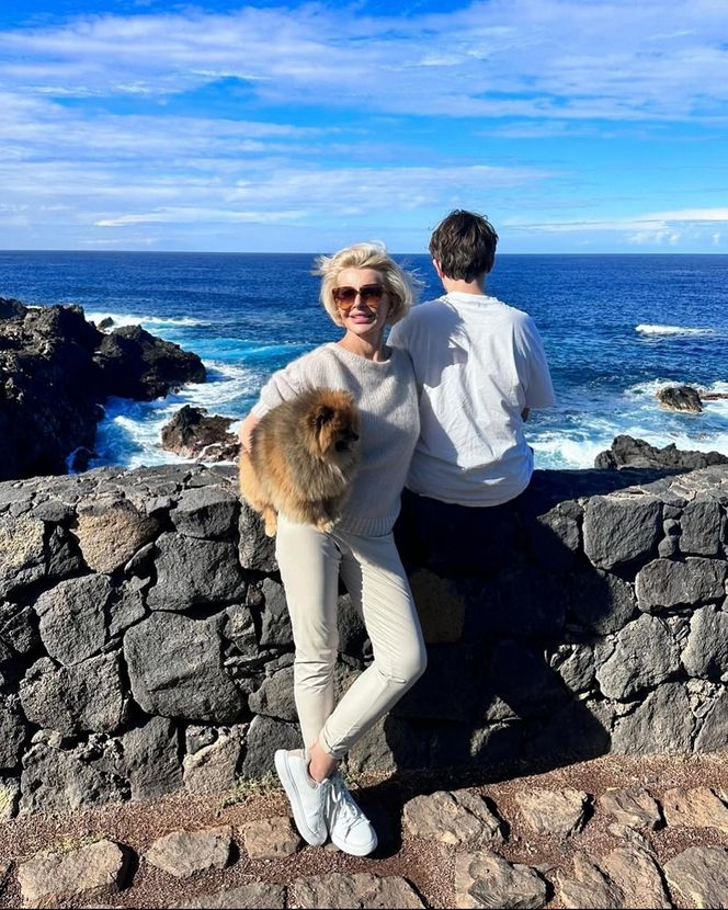 Joanna Racewicz i syn