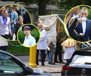 Karol Nawrocki z żoną i dziećmi na procesji Bożego Ciała. Wzbudzili sensację!