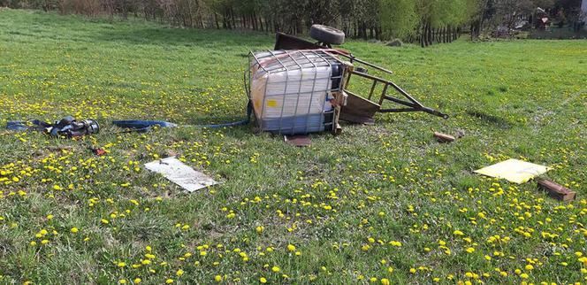 Jeden mężczyzna PRZYGNIECIONY przez traktor, drugi przez ciągnik! HORROR na Sądecczyźnie