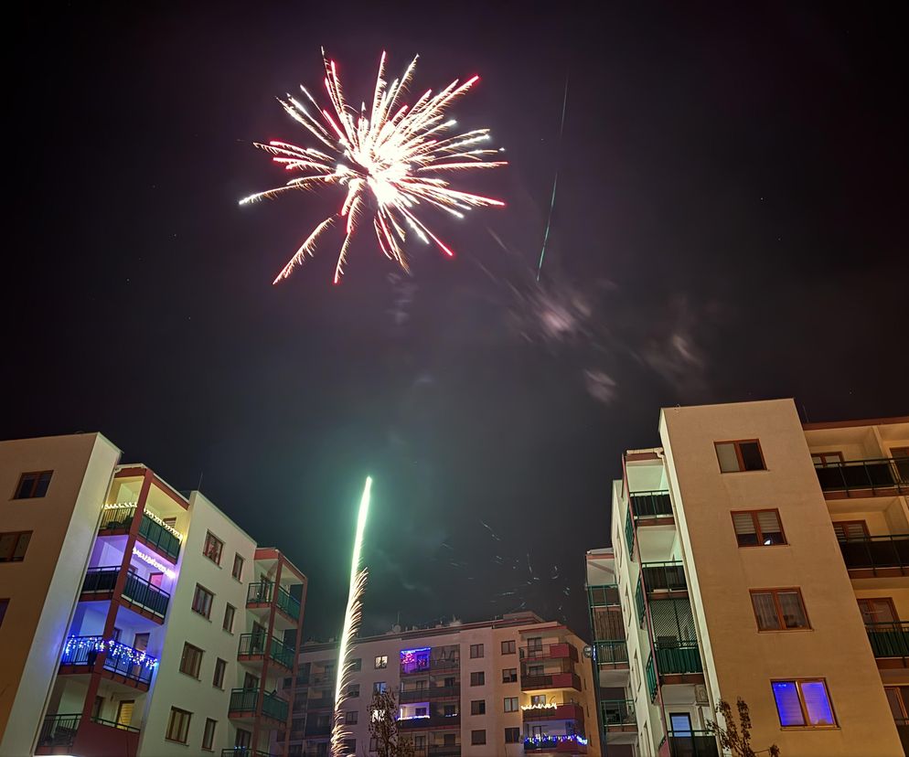 Fajerwerki nad miastem. Tak Lublin świętuje początek 2025 roku!