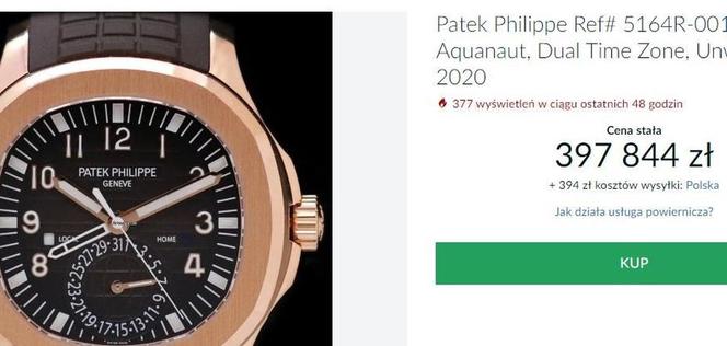 Zegarek Roberta Lewandowskiego - Patek Philippe 5164R-0001