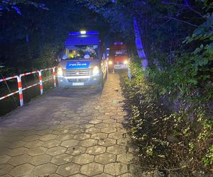 Nocna akcja nad jeziorem. Służby szukały tonącego, którego nie było