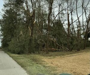 Burzowa noc w regionie Świętokrzyskim! Grad, połamane drzewa, zalane ulice