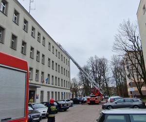 Pożar w komendzie policji w Koszalinie