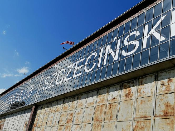 Wyremontowany hangar Aeroklubu Szczecińskiego