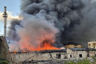 Pożar hali w Sulechowie