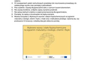 Matura 2024: chemia rozszerzona – ARKUSZ FORMUŁA 2015