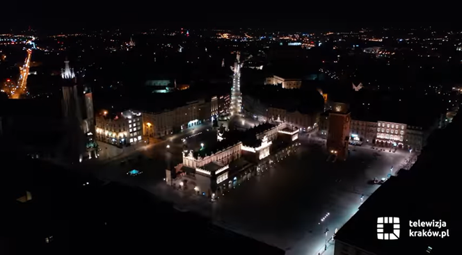 Kraków spowity w ciemnościach. Wyłączono oświetlenie uliczne