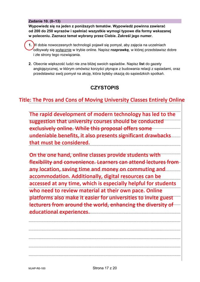 Matura 2025: angielski rozszerzony 8.05.2025. Arkusze CKE i odpowiedzi. Poziom rozszerzony [Formuła 2023]