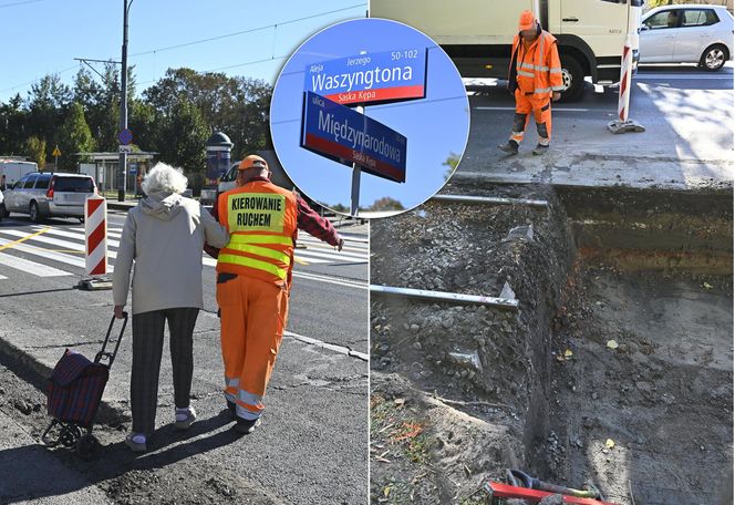 Remont torów na Waszyngtona. Pasażerowie osłupieli, chaos na przystankach