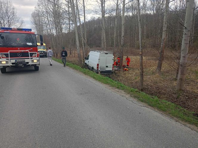 Czermna. Dostawcze IVECO roztrzaskało się na drzewie. Nie żyje kierowca