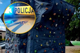 13-latek utknął na ściance wspinaczkowej. Na pomoc ruszyli policjanci