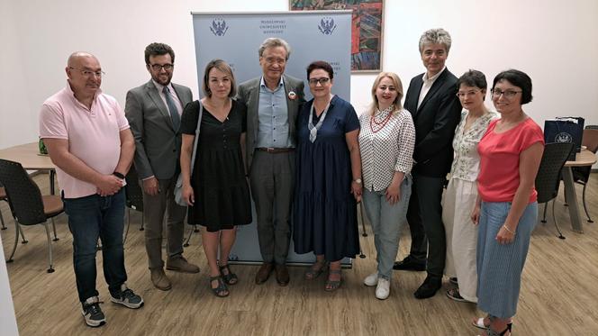 Delegacja z Iwano-Frankowskiego Narodowego Uniwersytetu Medycznego oraz przedstawiciele WUM