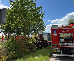 Śmiertelny wypadek pod Olsztynem. 39-latek zignorował znak stop? [ZDJĘCIA].