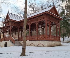 Nałęczów - Park Zdrojowy zimą