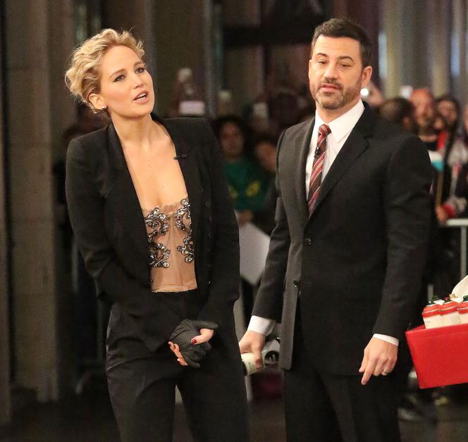 Jimmy Kimmel i Jennifer Lawrence