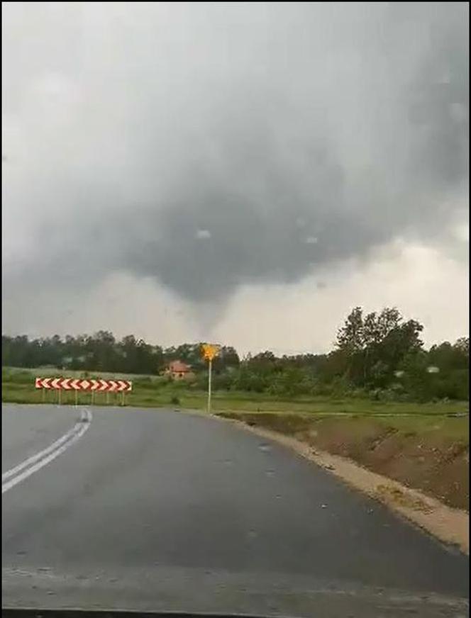 Trąba powietrzna pod Warszawą