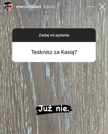 Marcin Hakiel nie wróci do Kasi Cichopek
