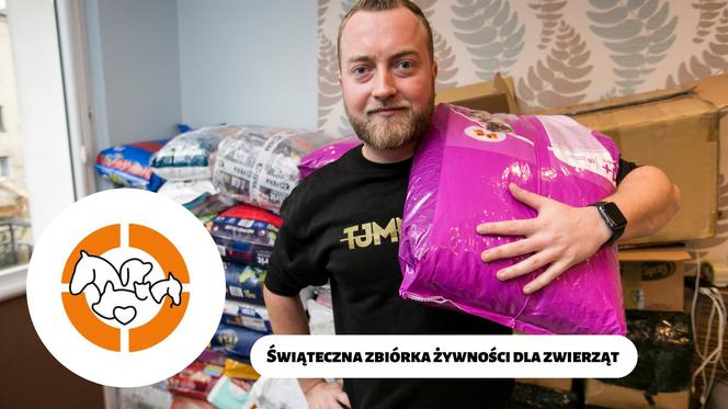 Mateusz z Siemianowic Śląskich po raz trzeci organizuje świąteczną zbiórkę karmy dla psów i kotów. 
