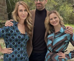 M jak miłość. Julia Malicka (Marta Chodorowska), Hoffman (Mateusz Rusin), Viola (Magdalena Waligórska)