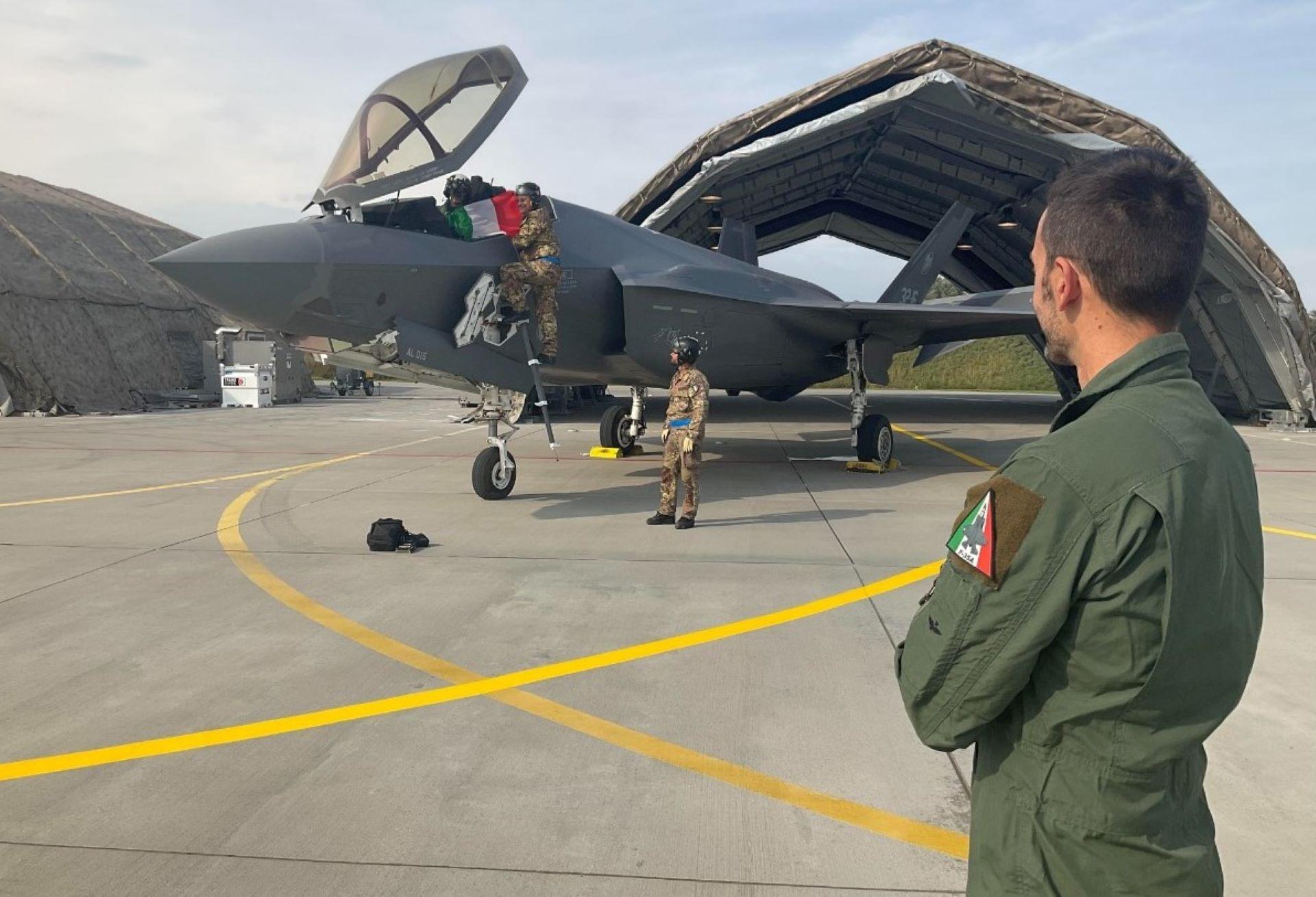 Włoskie F-35 w Malborku