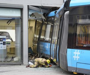 Tramwaj wjechał w sklep w Oslo. Są ranni