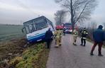 Wypadek autobusu szkolnego w Gąsiorowie