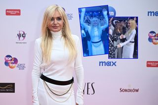 Olejnik wpadła na scenę w Sopocie i zaczęła wiec polityczny. A potem zaszalała w tańcu