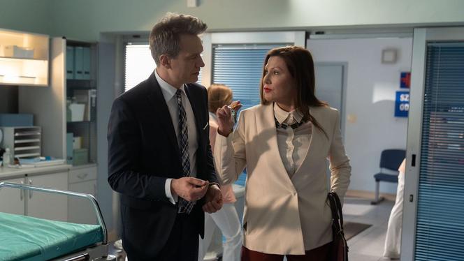 Na dobre i na złe, odc. 737. Falkowicz (Michał Żebrowski), Wanda (Liliana Głąbczyńska-Komorowska)