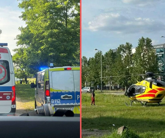 Pijaną nastolatkę wrzucili do stawu dla zabawy. Lądował śmigłowiec LPR
