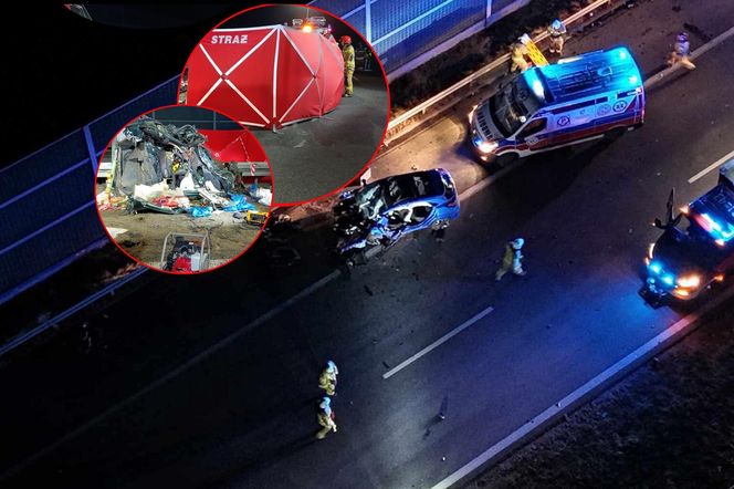 Tragiczny wypadek na A2. Dwie osoby nie żyje. Jeden z kierowców jechał pod prąd