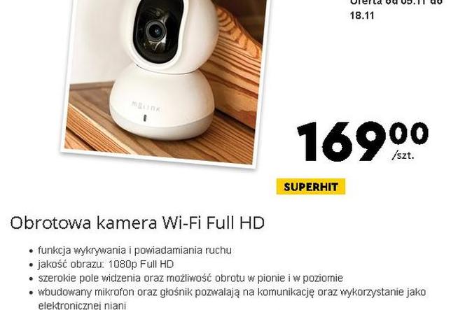 Obrotowa kamera Wi-Fi MELINK - cena: 169 zł.