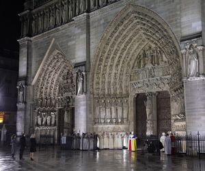 Andrzej Duda w Paryżu. Pojawił się na otwarciu katedry Notre Dame