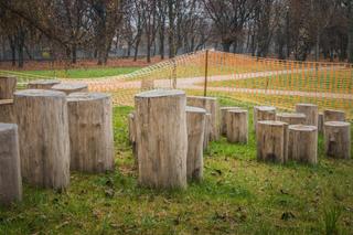 Jesienno-zimowe prace na Polu Mokotowskim