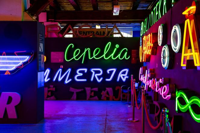 Neony z Muzeum Neonów w Warszawie