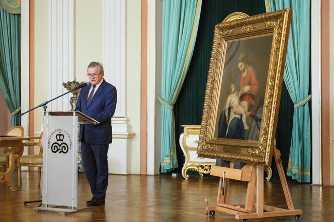 Obraz "Madonny z Dzieciątkiem" w Zamku Królewskim