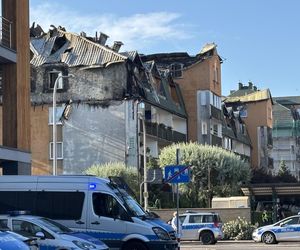 Tak wygląda miejsce pożaru w Ząbkach w piątkowy poranek 04.07.2025