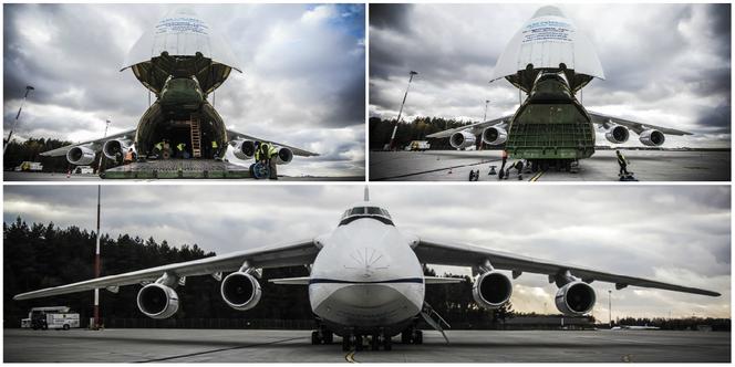 Antonow An-124 Rusłan na lotnisku w Pyrzowicach