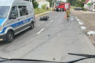 Kierowca skutera wjechał wprost pod ciężarówkę. Nie udało się go uratować