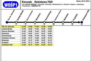 Darmowe linie autobusowe podczas WOŚP w Toruniu