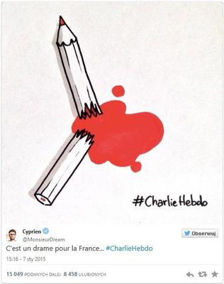  Atak terrorystyczny na Charlie Hebdo - rysunki satyryczne po ataku