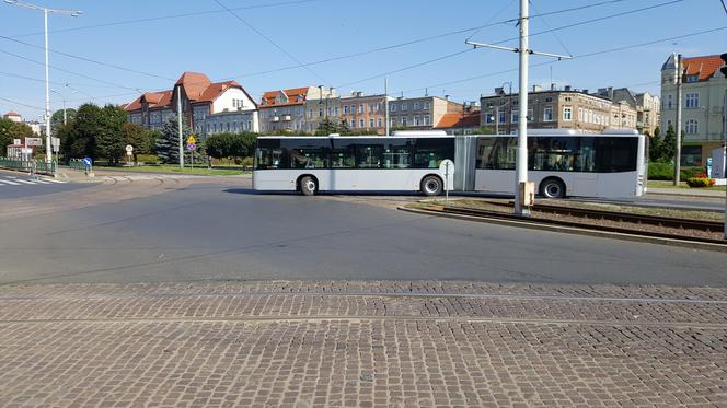 Pierwszy kurs autobusu przegubowego w Grudziądzu