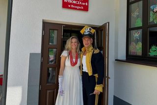 Michał Żebrowski z żoną