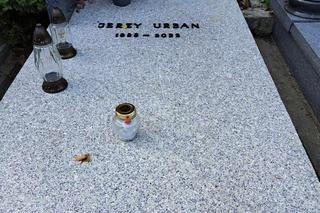 Grób Jerzego Urbana po rocznicy śmierci