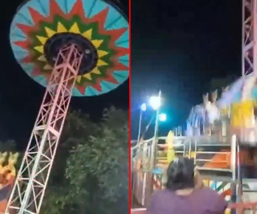 Koszmarny wypadek w parku rozrywki! Karuzela rozpadła się podczas jazdy