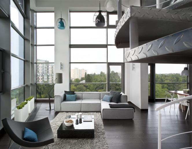 Woronicza Qbik w wersji industrialnej: loft aranżacja