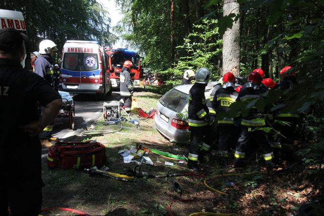 Koszmarny wypadek w powiecie kołobrzeskim. Nie żyje jedna osoba, troje dzieci w szpitalu